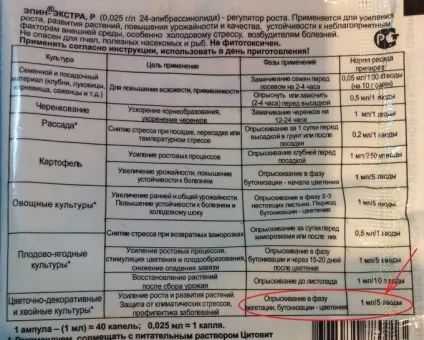 застосування епін