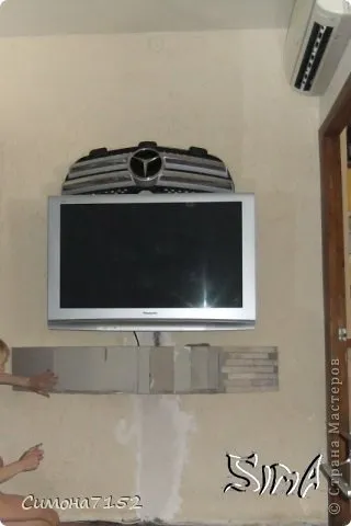 Процес декорування стіни каменем з паперу (стіни) Процес декорування стіни каменем з паперу