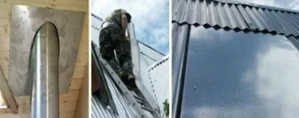 Прохід димаря через дах