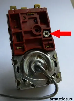 Регулювання терморегулятора ranco k-59 (розмикання робочих контактів) Регулювання терморегулятора ranco k-59