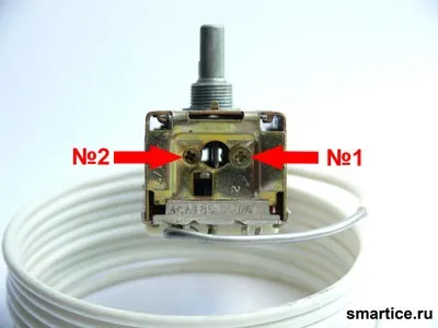 Регулювання терморегулятора ranco k-59 (k-59) Регулювання терморегулятора ranco k-59
