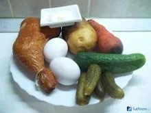 Рецепт новорічне олів'є з копченою куркою (салат олів'є) Рецепт новорічне олів'є з копченою куркою