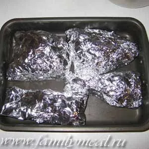 Рецепт курка запечена (в фользі) (фользі) Рецепт курка запечена (в фользі)