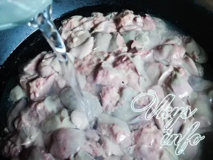 Рецепт курячої печінки в сметані (печінки) Рецепт курячої печінки в сметані