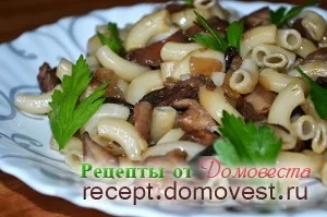 Ріжки з грибами - рецепти від домовеста (щоб) Ріжки з грибами - рецепти від домовеста