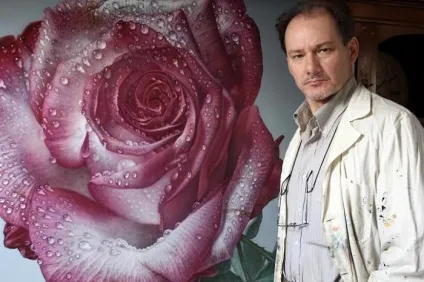 Троянди на світанку гіперреалістичність живопис (гіперреалістичність зображення троянди) Троянди на світанку гіперреалістичність живопис