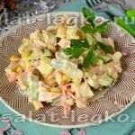 Салат - Рафаелло, рецепт з куркою, грибами і морквою по корейськи (сир) Салат - Рафаелло, рецепт з куркою, грибами і морквою по корейськи