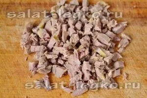 Салат - Рафаелло, рецепт з куркою, грибами і морквою по корейськи (Рафаелло) Салат - Рафаелло, рецепт з куркою, грибами і морквою по корейськи