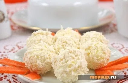 Салат з крабовими паличками «Рафаелло» - покроковий рецепт з фото (паличками) Салат з крабовими паличками «Рафаелло» - покроковий рецепт з фото