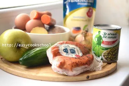 Салат «олів'є» з копченою куркою вишукана варіація на тему класичного рецепту, легкі рецепти (салат) Салат «олів'є» з копченою куркою вишукана варіація на тему класичного рецепту, легкі рецепти