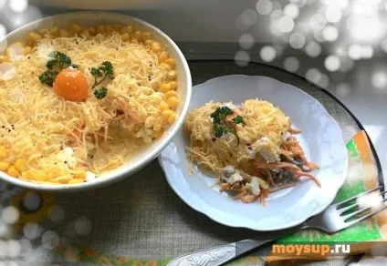 Салат з крабовими паличками «Рафаелло» - покроковий рецепт з фото (Рафаелло) Салат з крабовими паличками «Рафаелло» - покроковий рецепт з фото