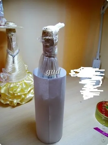 Знімні одягу на весільні пляшки, країна майстрів (бісер) Знімні одягу на весільні пляшки, країна майстрів