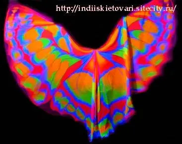 Шовкові крила метелик для танцю живота (живота) Шовкові крила метелик для танцю живота
