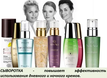 Сироватка і капсули для особи від Оріфлейм активатори крему (Влада часом Интенс) Сироватка і капсули для особи від Оріфлейм активатори крему