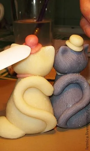 Солодка парочка з марципану - ярмарок майстрів - ручна робота, handmade (їстівний сувенір) Солодка парочка з марципану - ярмарок майстрів - ручна робота, handmade