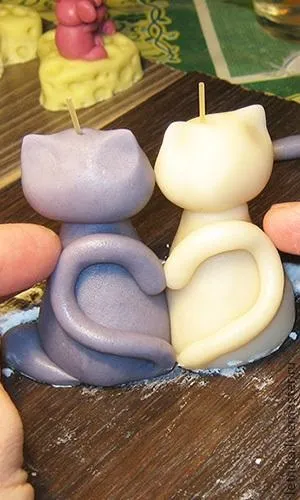 Солодка парочка з марципану - ярмарок майстрів - ручна робота, handmade (вода) Солодка парочка з марципану - ярмарок майстрів - ручна робота, handmade