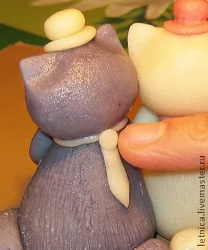 Солодка парочка з марципану - ярмарок майстрів - ручна робота, handmade (майстер-клас з ліплення) Солодка парочка з марципану - ярмарок майстрів - ручна робота, handmade