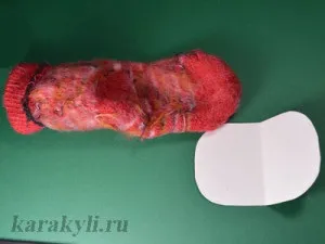Собачка - мімічна лялька на руку з носка, каракулі (лялька) Собачка - мімічна лялька на руку з носка, каракулі