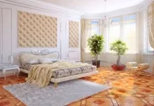 Спальня з еркером дизайн диванів зі спальним місцем, фото інтер'єру, одноповерховий будинок з трьома вікнами (спальня) Спальня з еркером дизайн диванів зі спальним місцем, фото інтер'єру, одноповерховий будинок з трьома вікнами