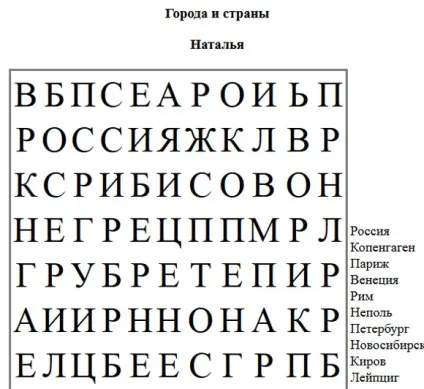Складаємо головоломку - пошук слова по буквах - онлайн - використання ікт - викладання - (головоломку) Складаємо головоломку - пошук слова по буквах - онлайн - використання ікт - викладання -