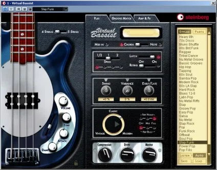 Steinberg virtual bassist