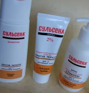 Сульсена паста і шампунь проти лупи