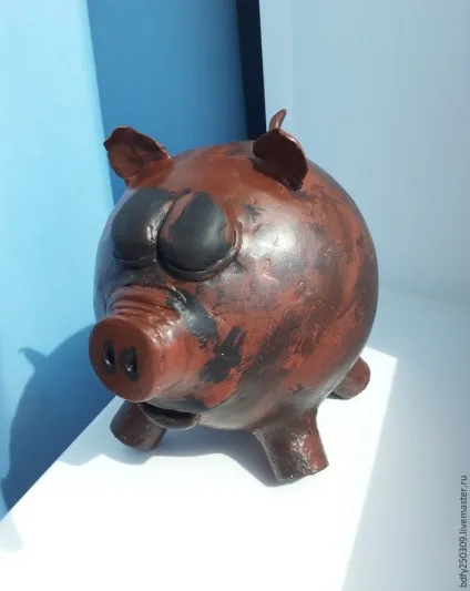 Свинка-скарбничка своїми руками - ярмарок майстрів - ручна робота, handmade (пап'є-маше) Свинка-скарбничка своїми руками - ярмарок майстрів - ручна робота, handmade