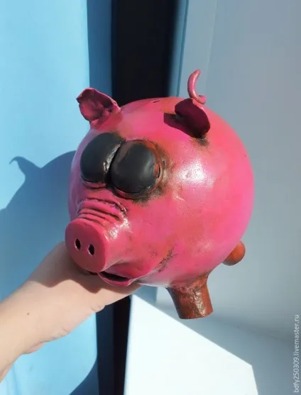 Свинка-скарбничка своїми руками - ярмарок майстрів - ручна робота, handmade (порося) Свинка-скарбничка своїми руками - ярмарок майстрів - ручна робота, handmade