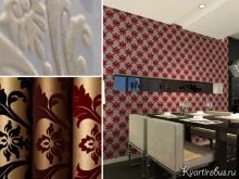 Текстильні шпалери в інтер'єрі (12 фото) (як клеїти) Текстильні шпалери в інтер'єрі (12 фото)