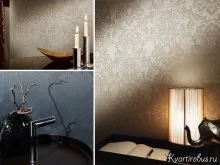 Текстильні шпалери в інтер'єрі (12 фото) (як клеїти) Текстильні шпалери в інтер'єрі (12 фото)