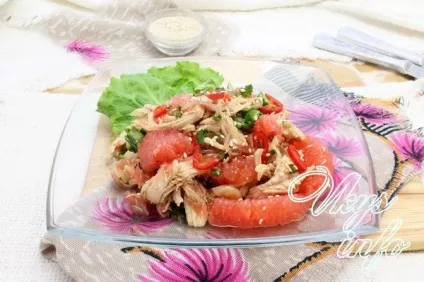 Тайський салат з куркою і грейпфрутом для схуднення (куркою) Тайський салат з куркою і грейпфрутом для схуднення