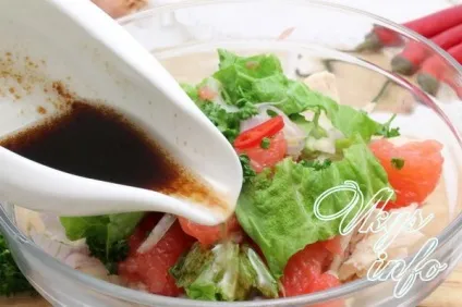 Тайський салат з куркою і грейпфрутом для схуднення (куркою) Тайський салат з куркою і грейпфрутом для схуднення