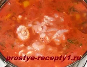 Томатний суп з креветками, покроковий рецепт з фото (томатний) Томатний суп з креветками, покроковий рецепт з фото