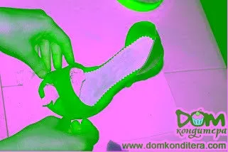 Туфлі з цукрової мастики