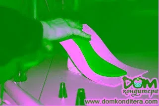 Туфлі з цукрової мастики