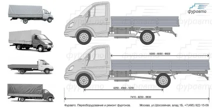 Подовження газелі - фуравто - установка фургонів і бортів, ремонт фургонів після дтп, утеплення і (установка) Подовження газелі - фуравто - установка фургонів і бортів, ремонт фургонів після дтп, утеплення і