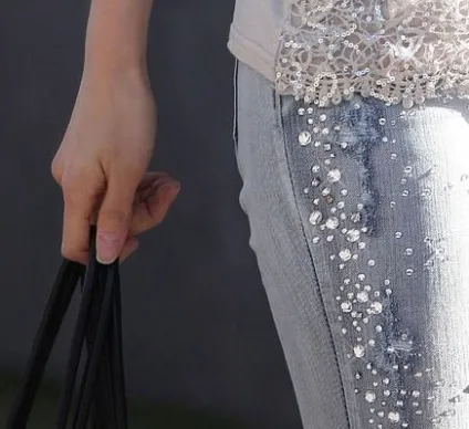 Прикраса джинс - домашній hand-made