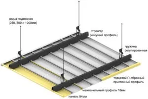 Установка рейкового підвісної стелі у ванній кімнаті (кімнаті) Установка рейкового підвісної стелі у ванній кімнаті