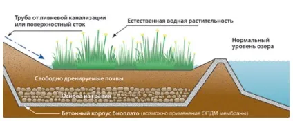Пристрій системи біологічної очистки (садовий фонтан) Пристрій системи біологічної очистки