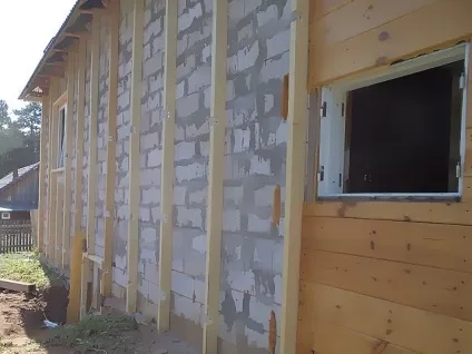 Утеплення стін з піноблоків зовні під сайдинг (сайдинг) Утеплення стін з піноблоків зовні під сайдинг