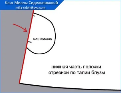 Форма кишені в бічному шві