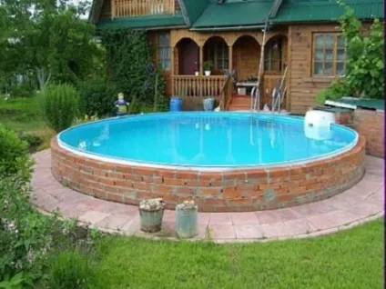 Ви встановили каркасний басейн своїми руками, варіанти обробки