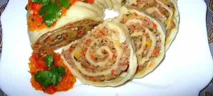 Ханум - рецепти з м'ясом, картоплею і гарбузом (гарбузом) Ханум - рецепти з м'ясом, картоплею і гарбузом