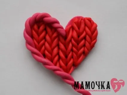 'Язані »серце з пластиліну