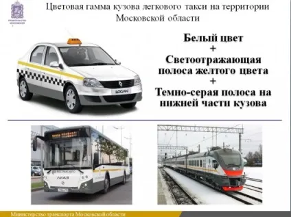 Закон про обов'язкове білому кольорі таксі московської області (легкових) Закон про обов'язкове білому кольорі таксі московської області