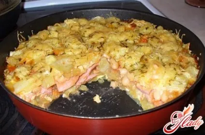 Запіканка картопляна з ковбасою рецепт приготування (ковбасою) Запіканка картопляна з ковбасою рецепт приготування