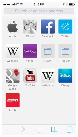 Знайомство з safari в iphone (відкрити посилання нової) Знайомство з safari в iphone