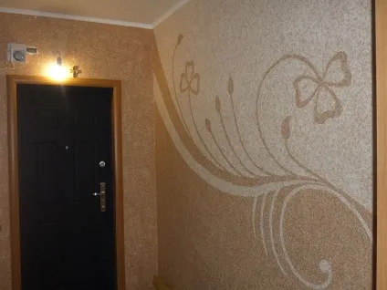 Рідкі шпалери в інтер'єрі фото в квартирі для стін, дизайн обробки, види і варіанти ремонту, звичайні (шпалери) Рідкі шпалери в інтер'єрі фото в квартирі для стін, дизайн обробки, види і варіанти ремонту, звичайні