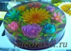 3D квіти в желе - рецепти з фото (желе) 3D квіти в желе - рецепти з фото