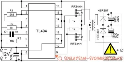 Автомобільний інвертор 12-220В, майстер-клас своїми руками (руками) Автомобільний інвертор 12-220В, майстер-клас своїми руками